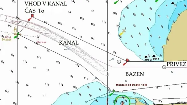 Prikaz simulacije dveh tipičnih sklopov plovbe: navigacija in 
manevriranje ob vhodu v koprsko pristanišče s hkratnim merjenjem psihofizioloških odzivov udeležencev.