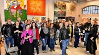 Ustvarjanje, povezovanje in mreženje. Umetniki na spomladanskem Art Circle v Ateljeju Šempeter. 