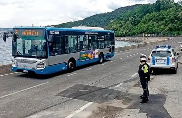 Kot prvi je cesto uradno prevozil mestni avtobus št. 7 prevoznega 
podjetja Trieste Trasporti.