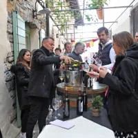 (FOTO) Tradicionalna prireditev Brda in vino v &Scaron;martno privabila množico ljudi