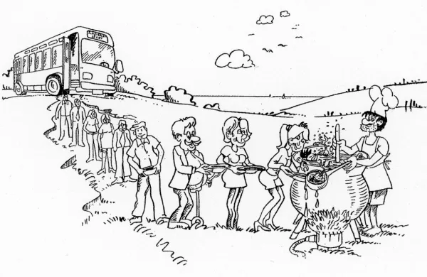 Karikaturo je prispeval Radko Oketič