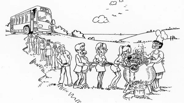 Karikaturo je prispeval Radko Oketič
