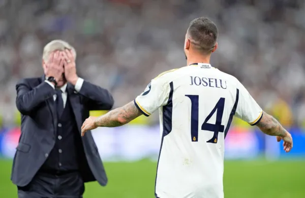 Joselu je osrečil tudi Carla Ancelottija (levo). 