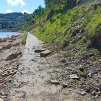 Poplavilo Tartinijev trg v Piranu, pe&scaron;pot med Piranom in Fieso je zaprta