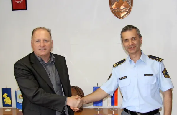 Evgen Govekar (levo) in Robert Feltrin 