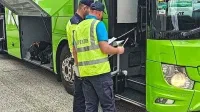 Med  pregledi  avtobusov  so  policisti in inšpektorji  odkrili številne  
pomanjkljivosti.