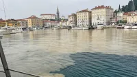 Včerajšnji pogled na Piran z morja