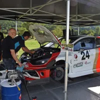 Matevž Grudnik je imel težave z motorjem.
