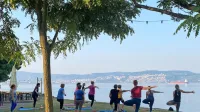 Jutranje prebujanje na plaži v Valdoltri.
