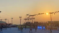 Eurofest udeležencem ponuja marsikaj: celo igrišče ob morju,  
igranje ob sončnem zahodu ... 