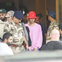 Na poroki se je mudil tudi Justin Bieber
