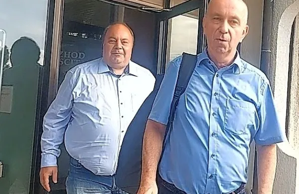 Jakob Marušič  in njegov  odvetnik  Gorazd  Fišer  sta  po  seji  višjih  
sodnikov upala,  da  bodo  sodbo  glede kazni  spremenili.  