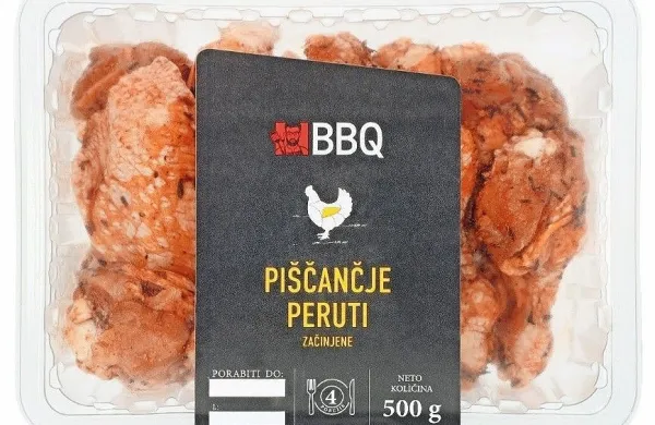 Podjetje Hofer je iz prodaje odpoklicalo izdelek marinirana 
piščančja krila (500 g) znamke BBQ, ki ga dobavlja Wech-Geflügel 
GmbH. 