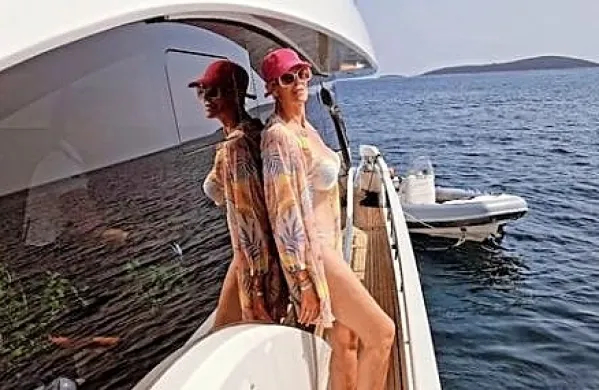 Brigitte Nielsen uživa v Sredozemlju.
