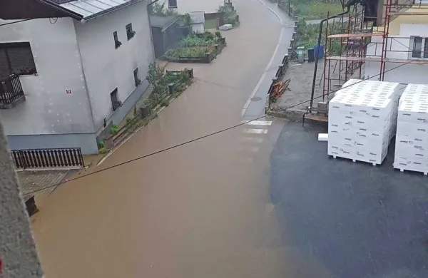 Nedeljsko popoldansko neurje je po skoraj letu dni od lanske 
poletne ujme znova precej prizadelo severno Slovenijo, posebej 
območje Črne na Koroškem in Logarsko dolino.
