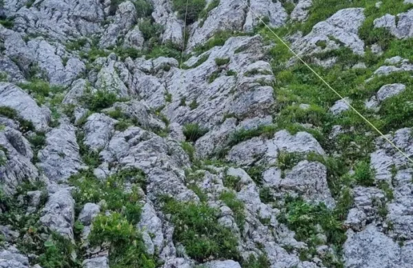 Nesrečni Gorenjec sploh ni padel v plezalni steni, ampak na 
strmem skalnatem pobočju Loške stene.