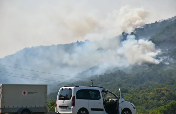 Požar 18. julija na Trstelju