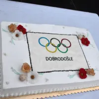 Slavljenke je čakala Mlinotestova olimpijska torta.
