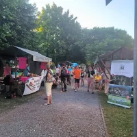 V parku pri Starem gradu so se predstavila številna domača 
društva.