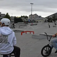 Kolesarski akrobati so poživili vikend v Novi Gorici.
