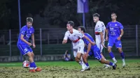 Tako je bila videti igralna površina na stadionu v novogoriškem 
športnem parku ob zadnji tekmi 28. avgusta. 
