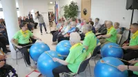 Hišni Žoga bend je popestril tudi včerajšnje uradno odprtje Doma starejših občanov  Kresnice. 