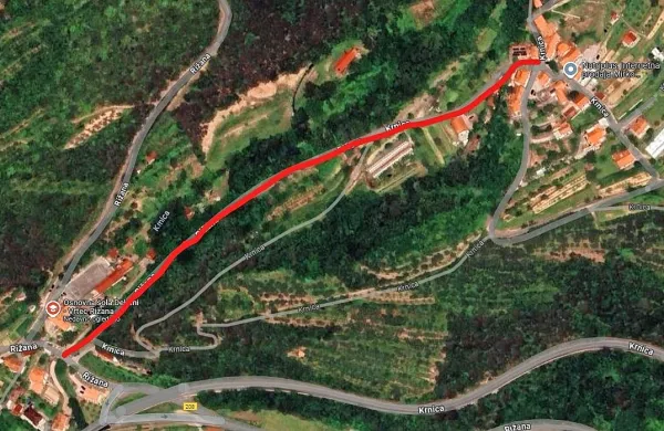 Popolna zapora ceste Rižana&ndash;Krnica
