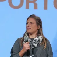 Ana Čigon je predstavila kratki film Maček med vrati/Catlands.  