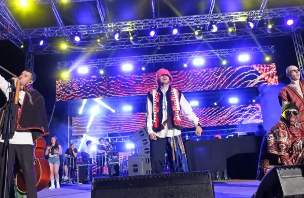 Festival Sea Star se  uvršča med vodilne glasbene festivale v 
Sredozemlju. Na fotografiji: Kaluš Orkestraiz Ukrajine na Sea Star 
leta 2022.