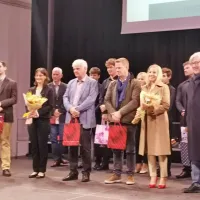 Z desne - Marijan Rupert, Ines Vodopivec, Gregor Pobežin, Marko 
Marinčič, Jadranka Cergol in Matic Kristan. 