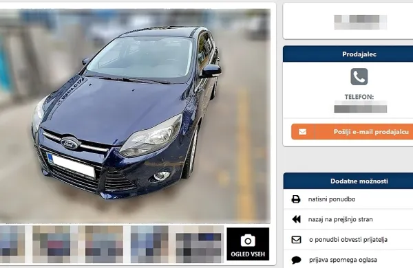 Gorenjka je  svoj moder focus našla na spletni strani za prodajo vozil. (Fotografija je simbolična)

