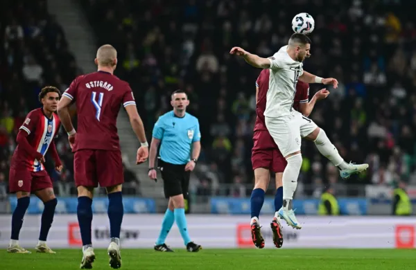 Slovenska nogometna reprezentanca v ligi narodov izgubila proti Norve&scaron;ki (FOTO)