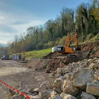 Začela se je gradnja vstopnega objekta v naravno znamenitost Tolminska korita