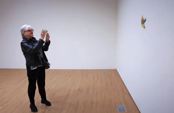 Na zid prilepljena banana,  delo italijanskega vizualnega umetnika 
Maurizia Cattelana, ni le umetniško delo, ampak tudi kulturni 
fenomen, je prepričan njen kupec Justin Sun.