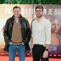 Premiere filma Koprčana Perice Raia (desno) se je udeležil tudi 
nekdanji predsednik republike Borut Pahor.