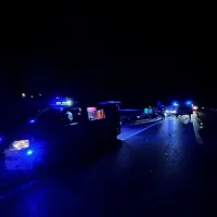 Policist na avtocesti povzročil nesrečo