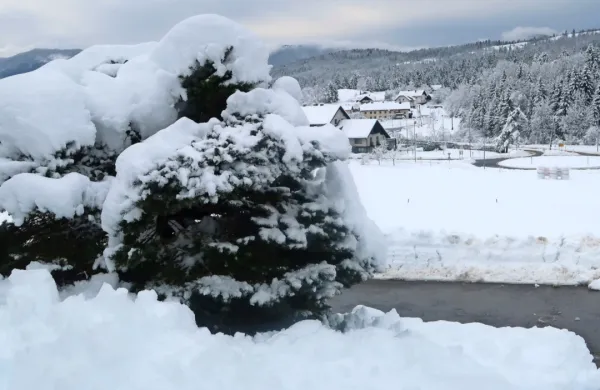 Ko so vremenoslovci na Notranjskem napovedali 20 cm snega, je 
bilo jasno, da ga bo na Idrijskem več. Namerili so ga do pol 
metra.