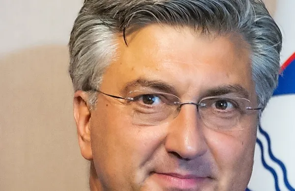 Predsednik hrvaške vlade in HDZ Andrej Plenković