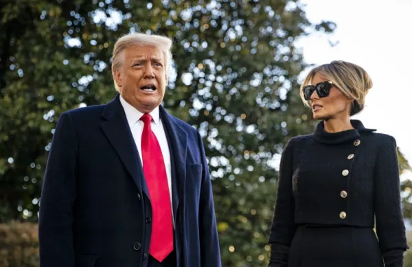 Donald in Melania Trump sta izdala lastni kriptovaluti $$Trump in 
$$Melania.