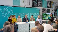 Predstavitev brezmejnega košarkarskega igrišča v neposredni bližini Trga Evrope