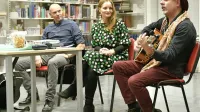 Štiri kvarte so spisali: (z leve) Borja Bolčina, Petra Koršič, Matej Gruden Keko in ...