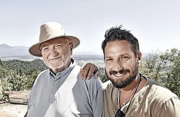 Tomaž Tozon s sinom Jernejem (desno)