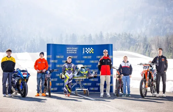 Na Vranskem so se predstavili (z leve) Enej Krševan, Sven Cerjak, 
Nik Brecelj, Tim Gajser,  Lovro Setnikar in Jan Pancar.