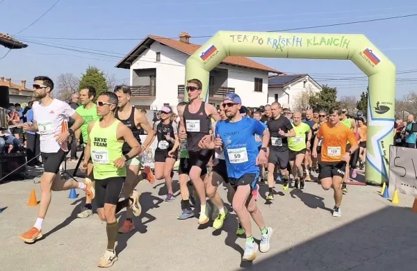 S starta v Križu pri Sežani se je pognalo 206 tekačev iz Slovenije, 
Hrvaške in Italije. 