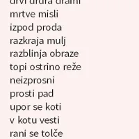 Ko verzi postanejo revolucija, uteha