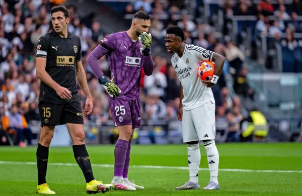 Vinicius Junior (z žogo) bi lahko v dobrem in slabem odločil tudi 
četrtfinalni obračun Reala z Arsenalom.
