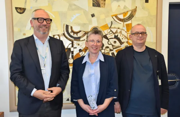 Direktor bolnišnice Dimitrij Klančič, predsednica sveta zavoda 
Alenka Kolar in strokovni direktor Erik Sedevčič.