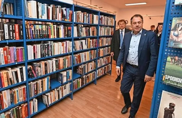 Minister za Slovence v zamejstvu in po svetu Matej Arčon  v Trstu