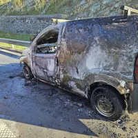 Na primorski avtocesti zagorel avtomobil