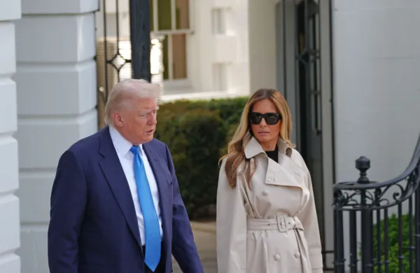 Melania Trump s soprogom Donaldom Trumpom.